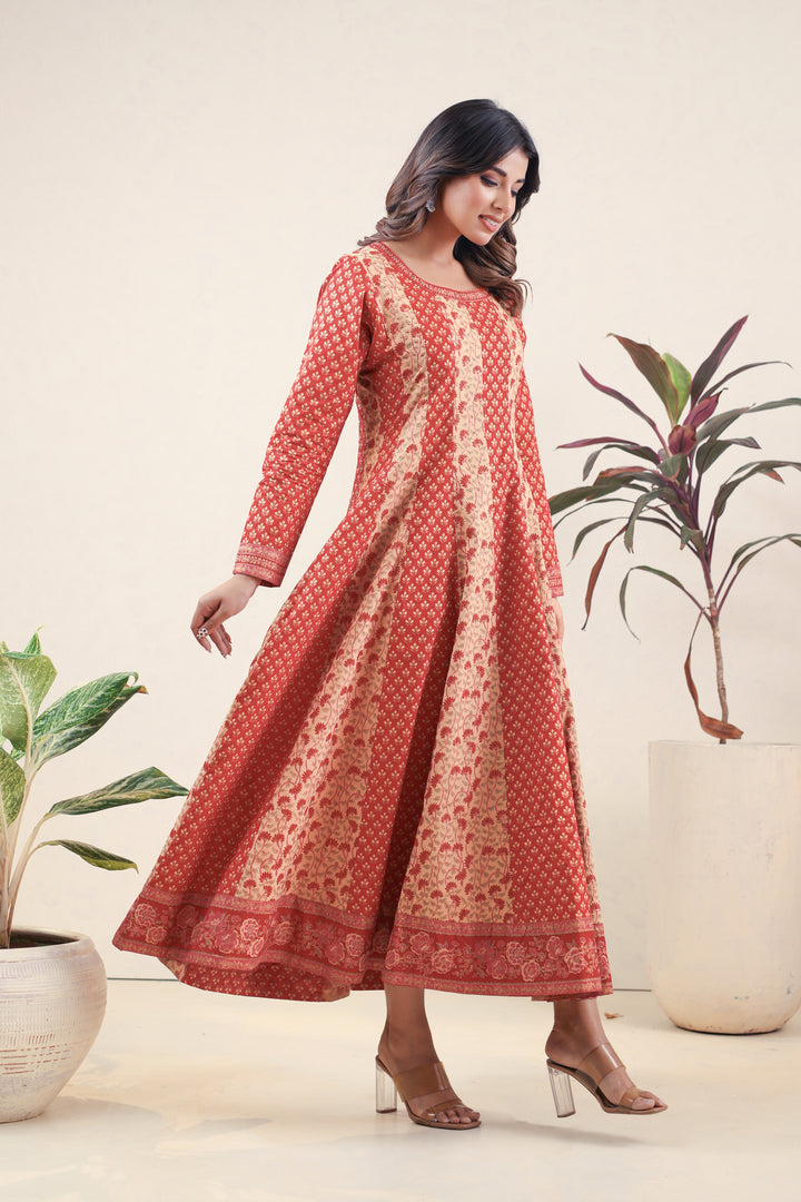 Red Buti Kali Dress