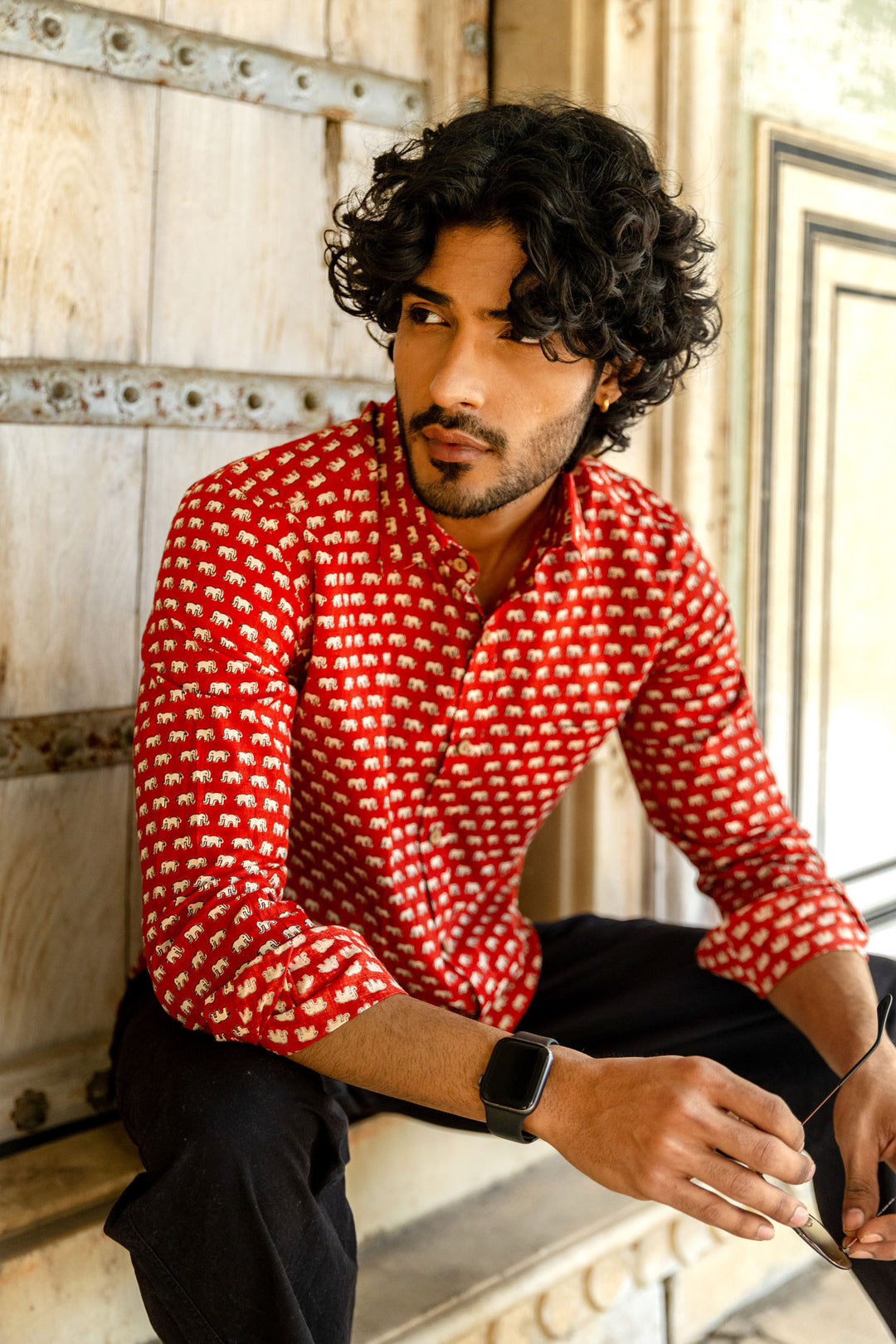 Red Elephant Full Sleeve Shirt