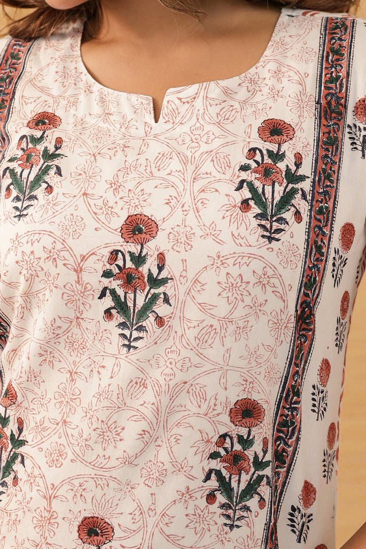 Brown Mughal Kurta Set