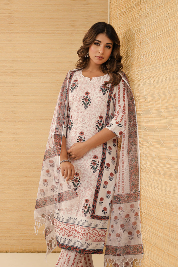Brown Mughal Kurta Set