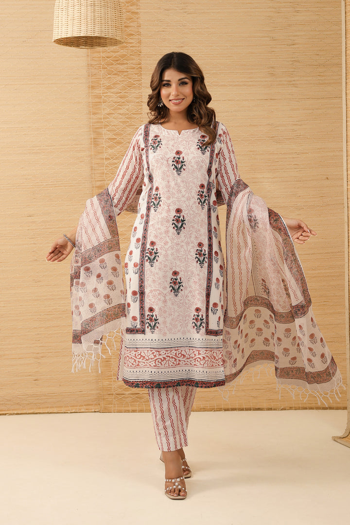 Brown Mughal Kurta Set