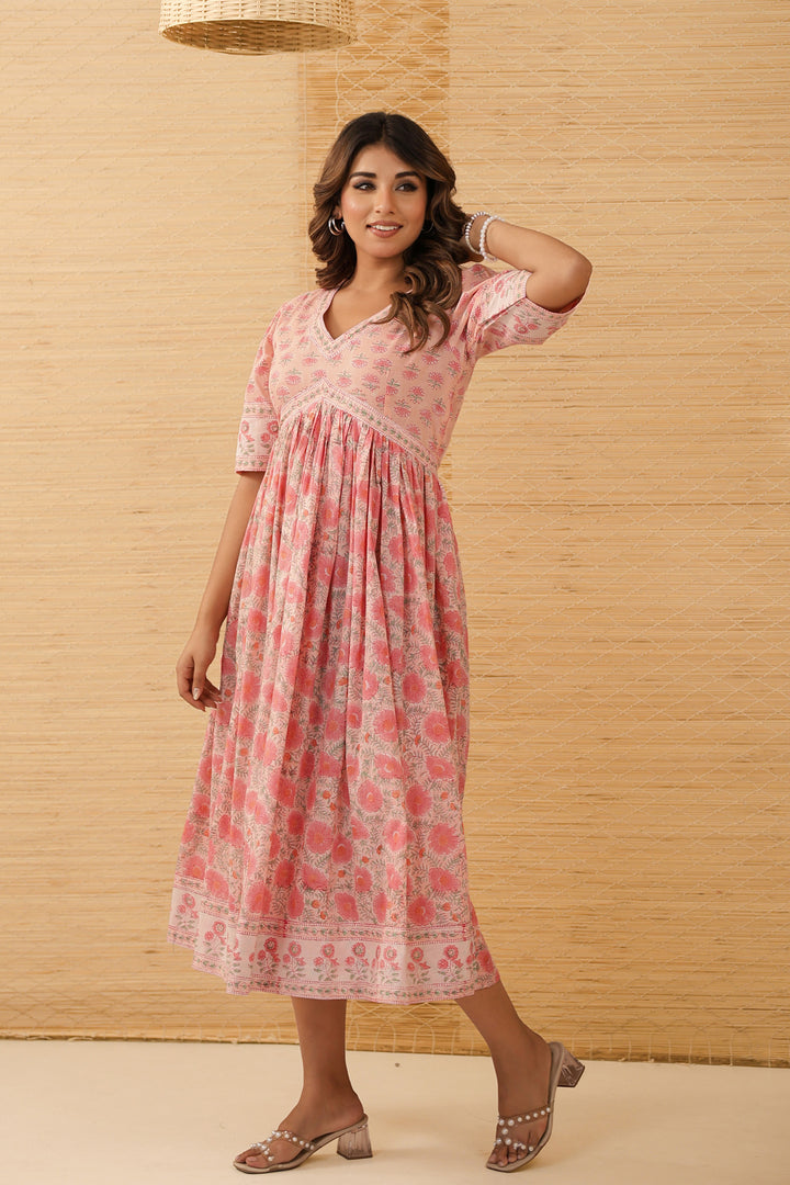 Pastel Pink Buti Nyra Dress