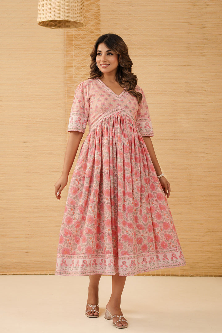 Pastel Pink Buti Nyra Dress