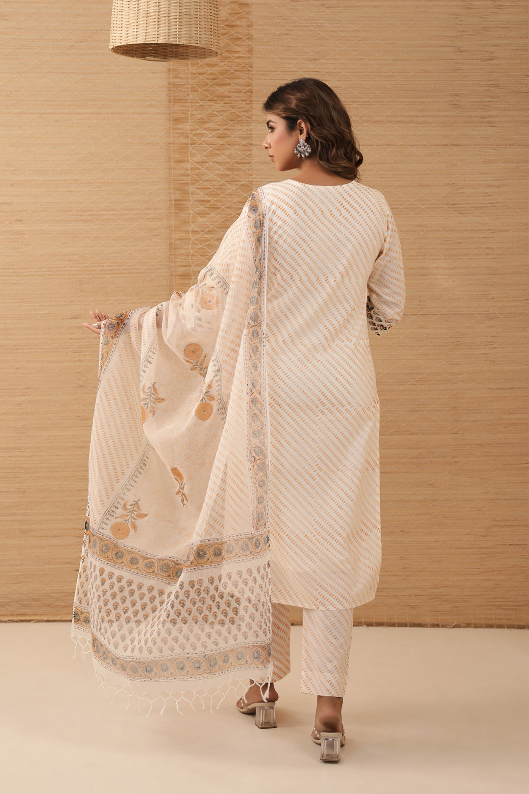 Sunflower Mughal Kurta Set