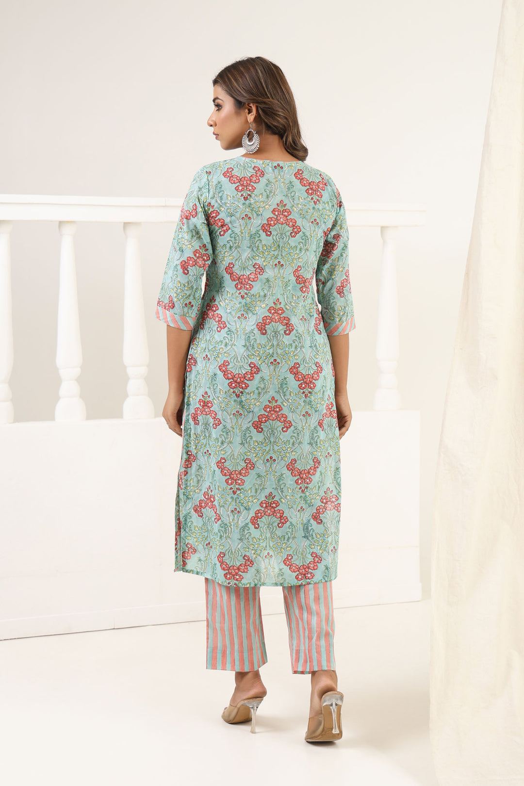 Sky Blue Gulbag Kurta Set