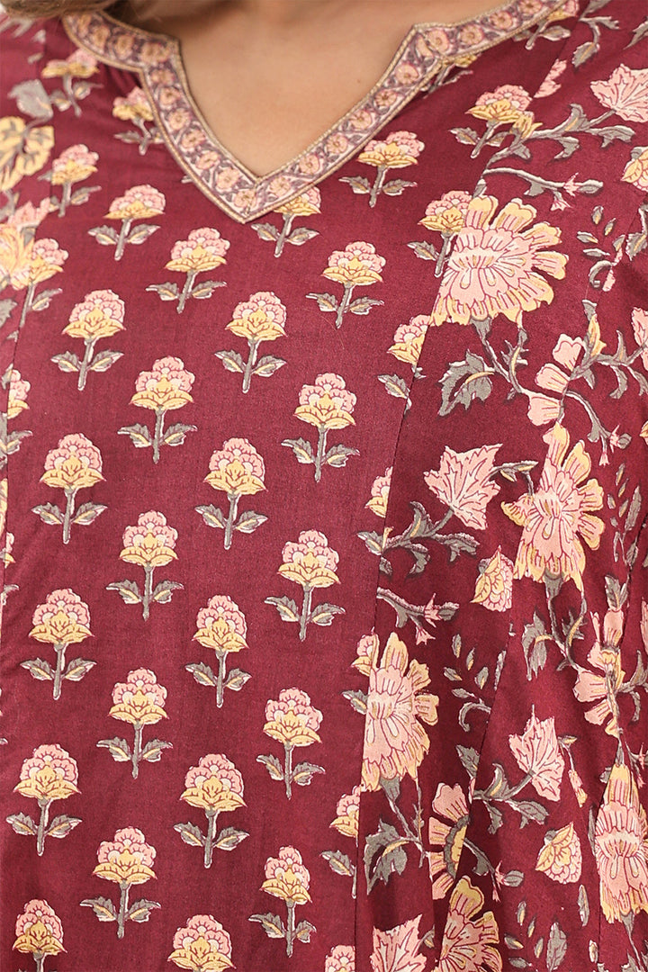 Brown Kali Dress Set