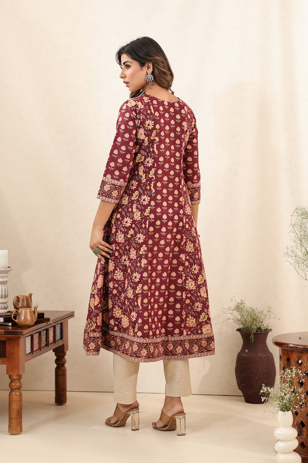 Brown Kali Dress Set