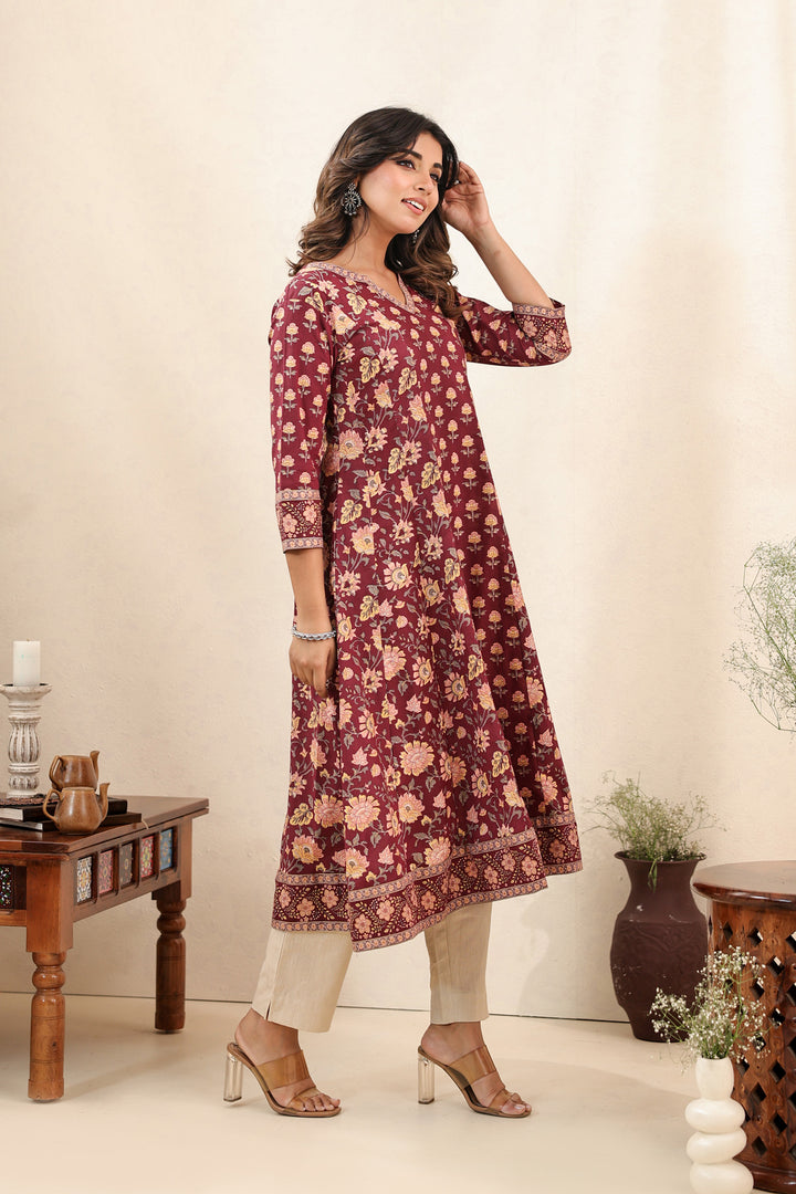 Brown Kali Dress Set