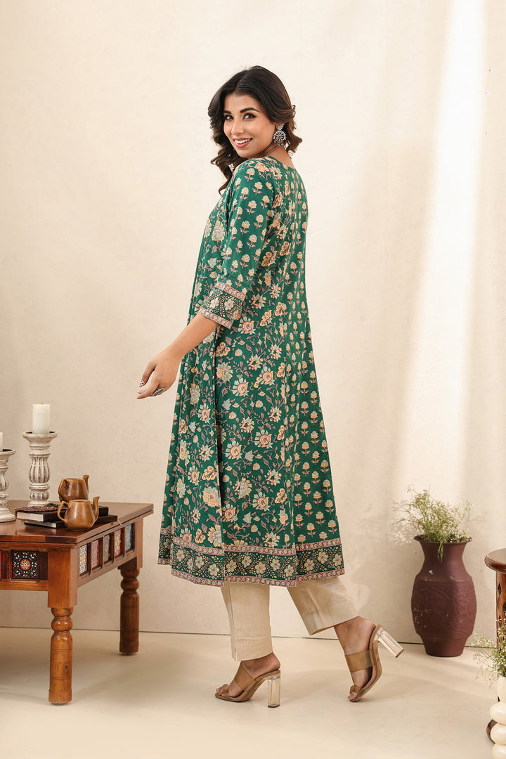 Bottle Green Kali Dress