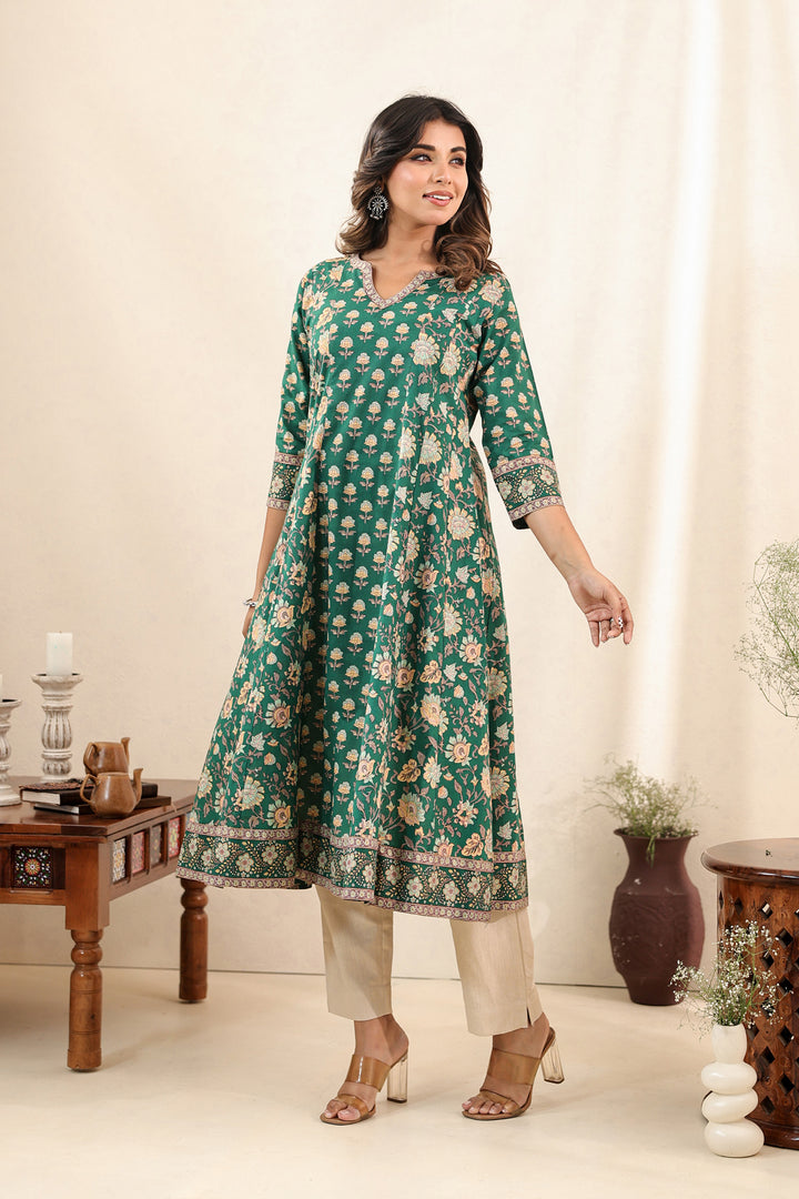 Bottle Green Kali Dress