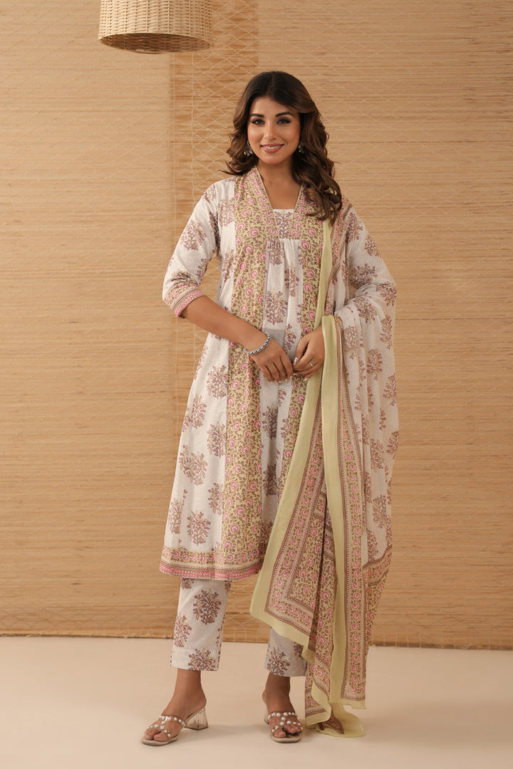 Lime Pink Dress Set