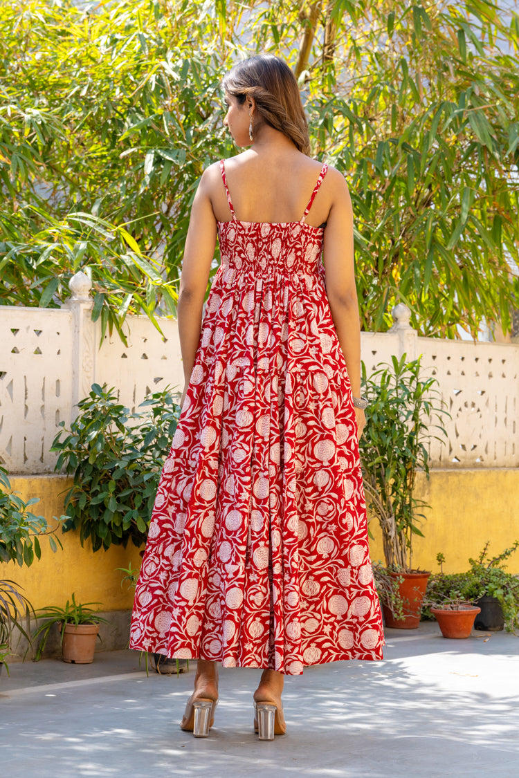 Valentines Floral Strap Dress