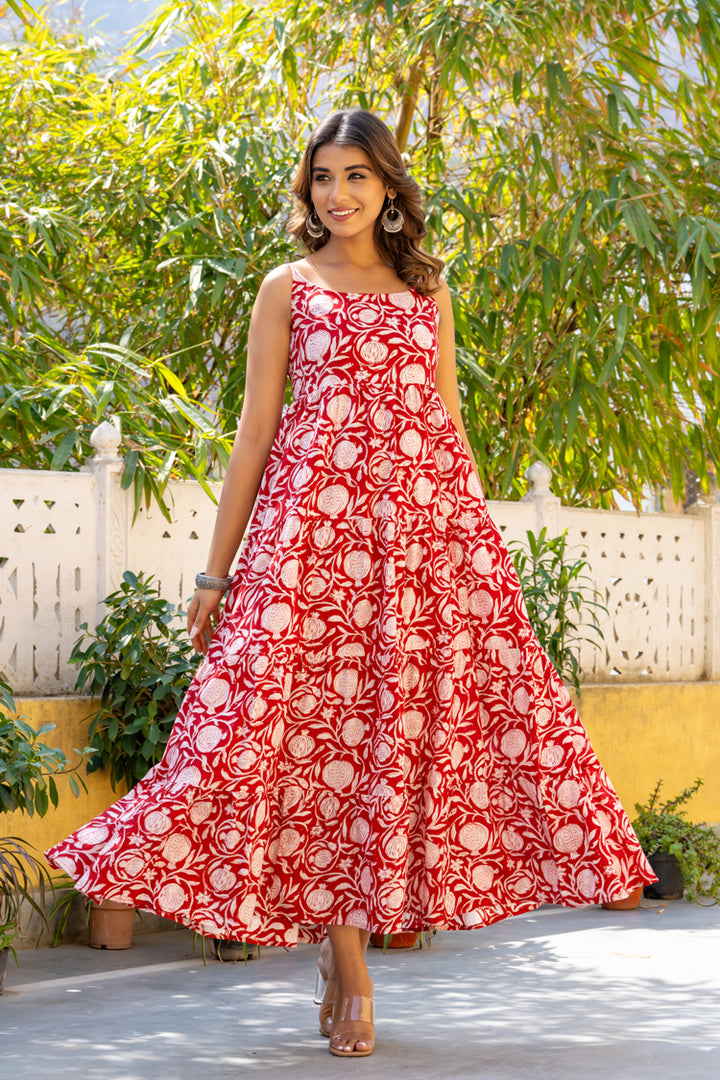 Valentines Floral Strap Dress