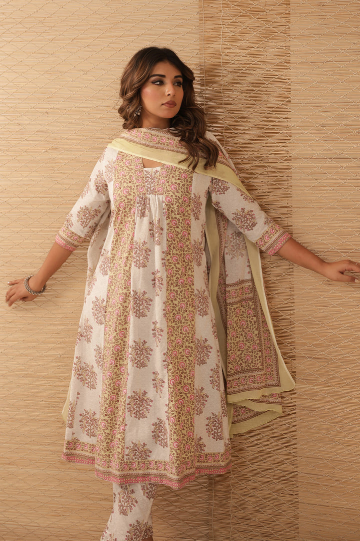 Lime Pink Dress Set