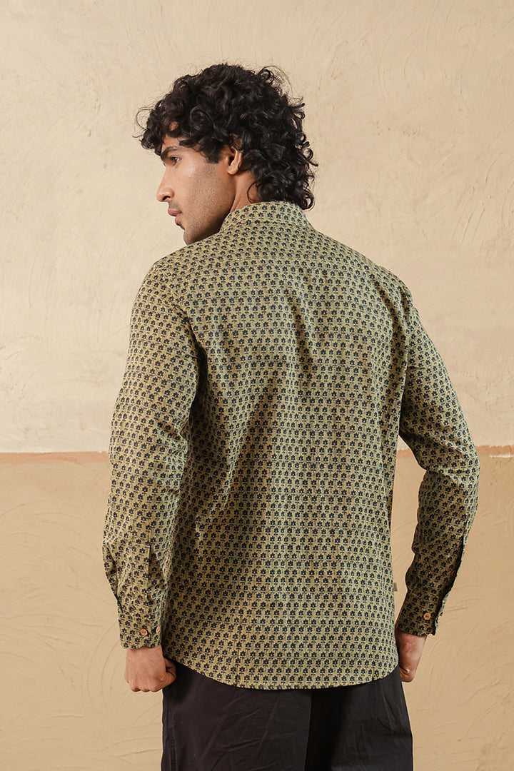 Madder Green Buti Full Sleeve Shirt