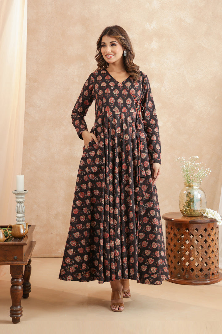 Shilpi Ajrakh Black Dress