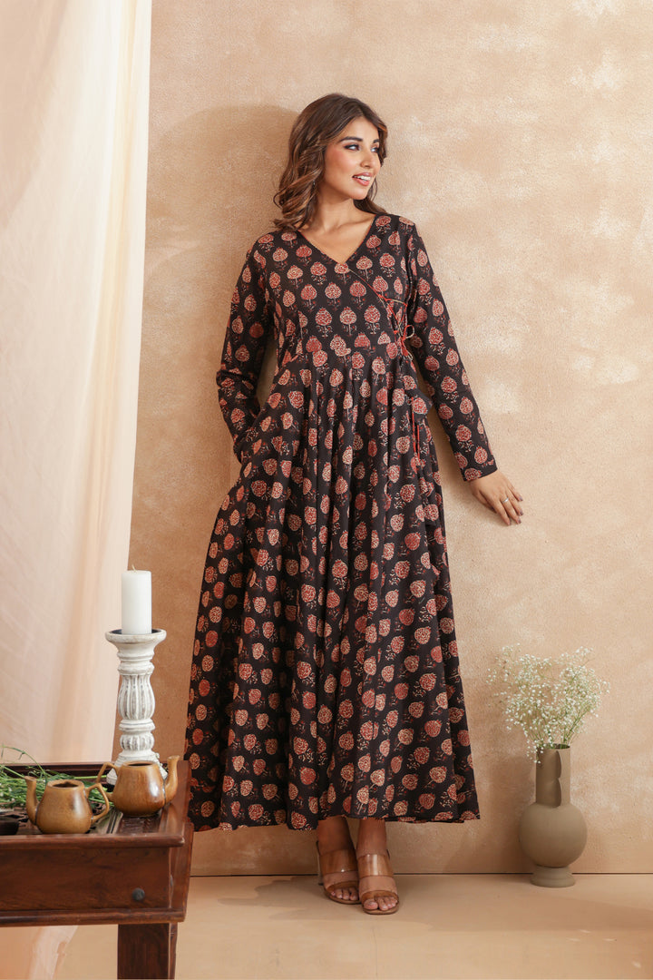 Shilpi Ajrakh Black Dress