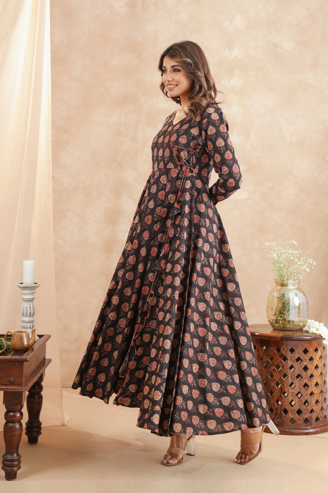 Shilpi Ajrakh Black Dress