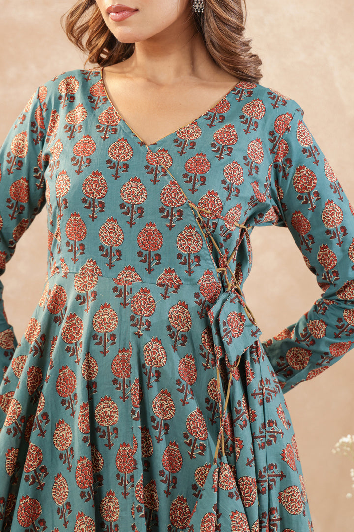Shilpi Ajrakh Blue Dress