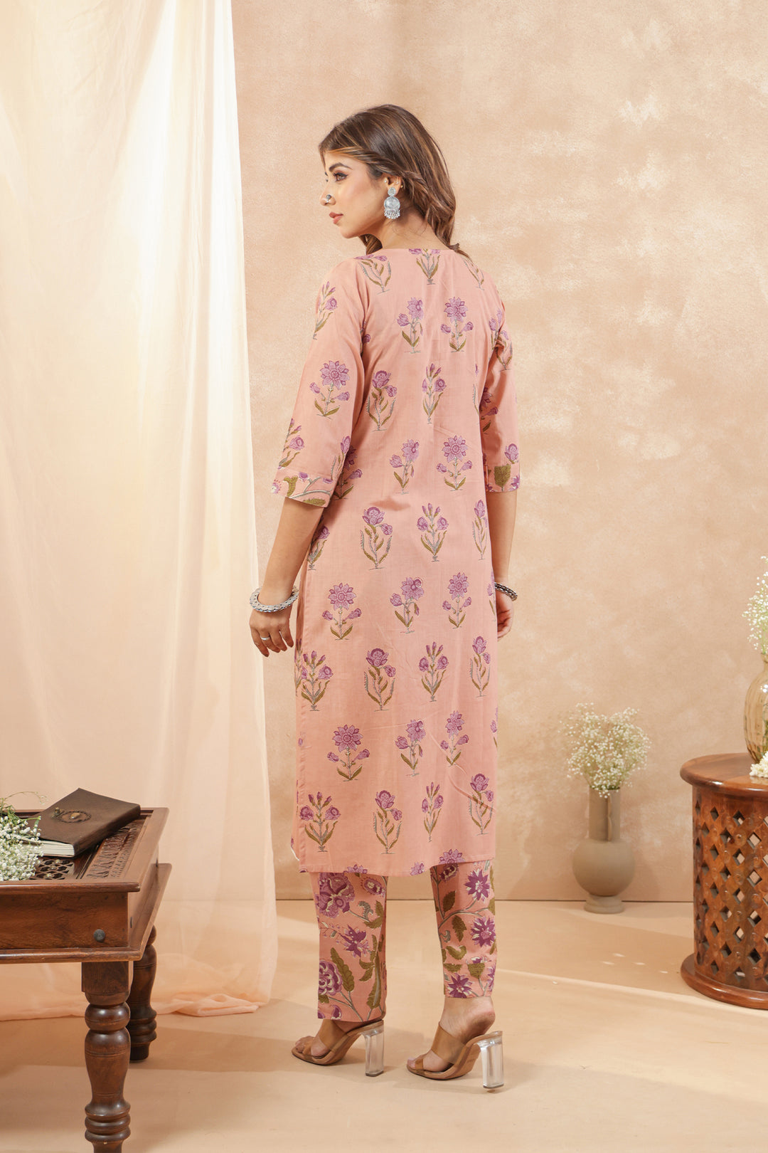 Pastel Peach Suit Set