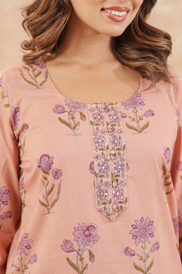 Pastel Peach Suit Set