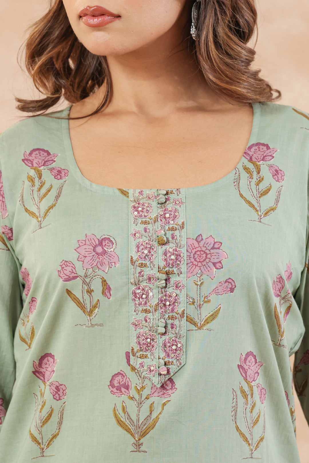 Pastel Sea Green Suit Set