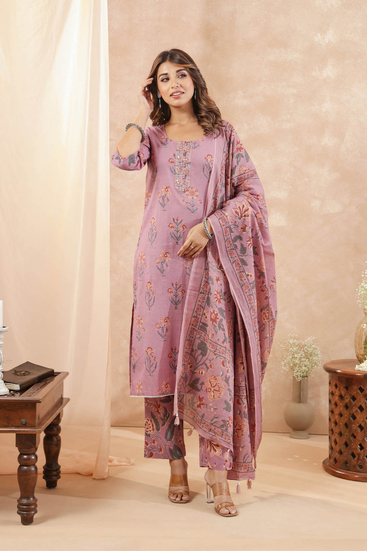 Pastel Purple Suit Set