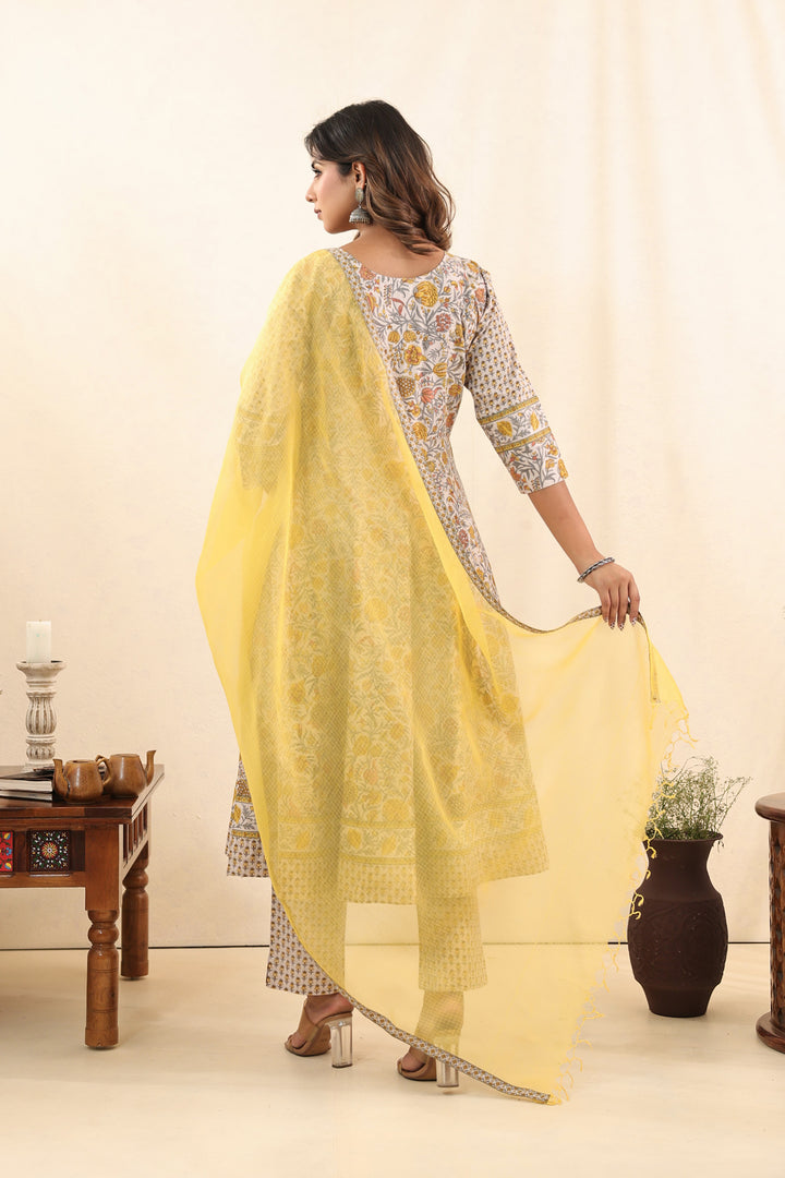 Pastel Yellow Dress Set