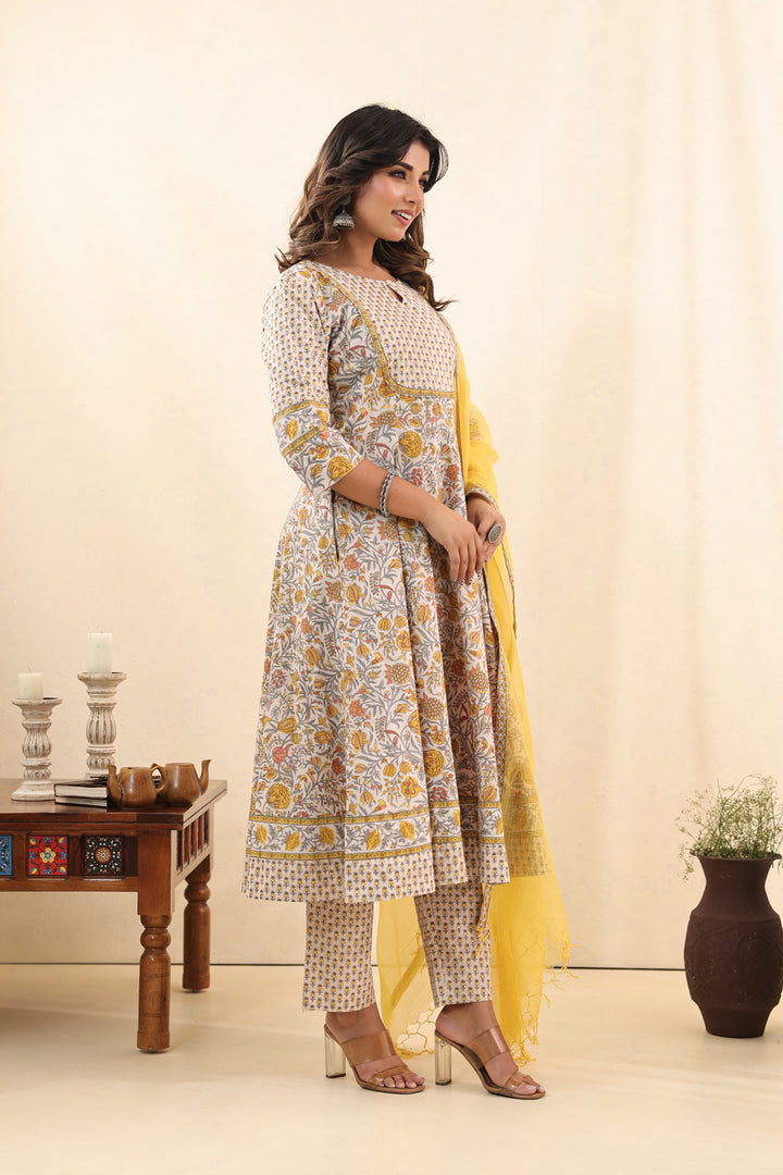 Pastel Yellow Dress Set
