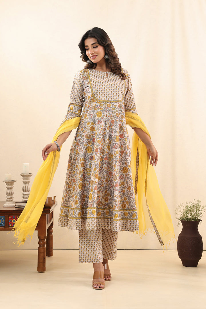 Pastel Yellow Dress Set
