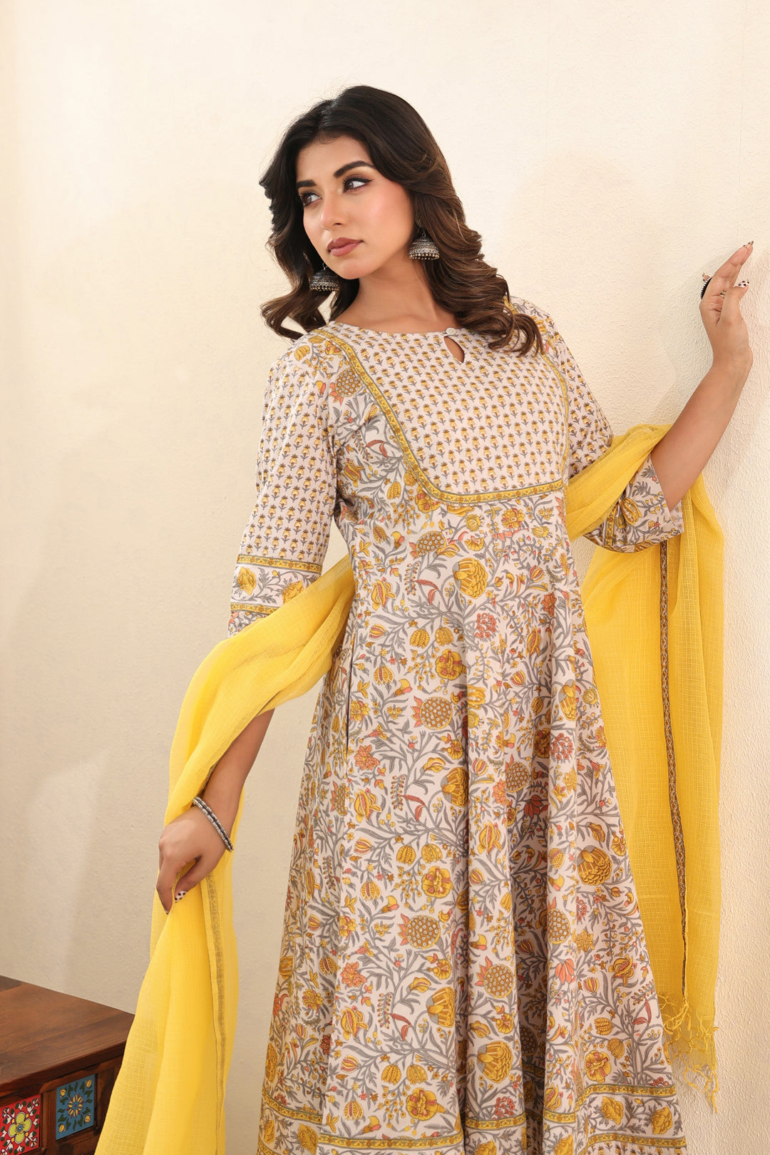 Pastel Yellow Dress Set