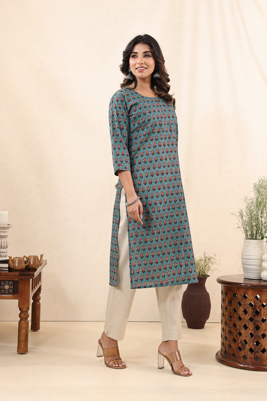 Blue Buti Kurta
