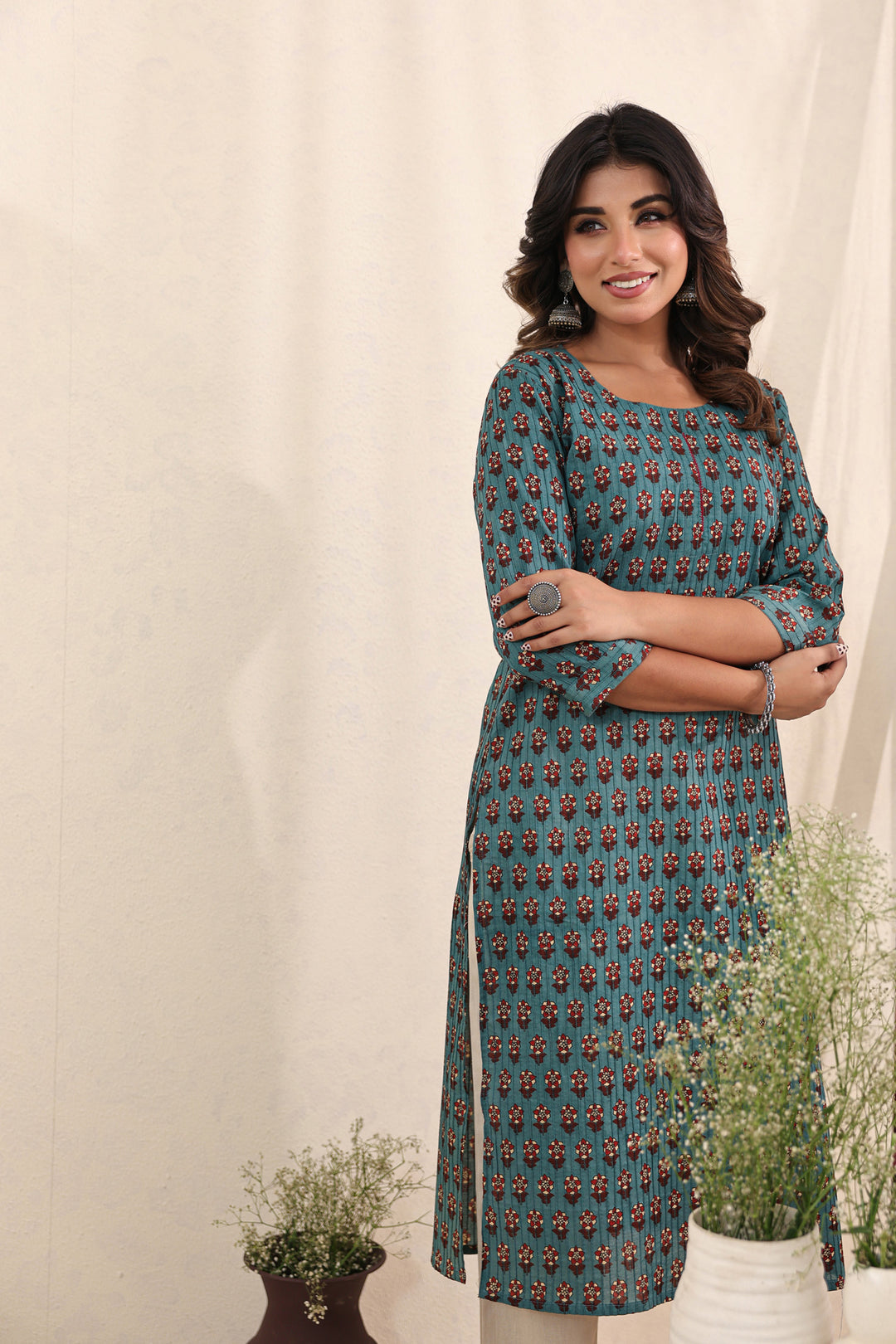 Blue Buti Kurta