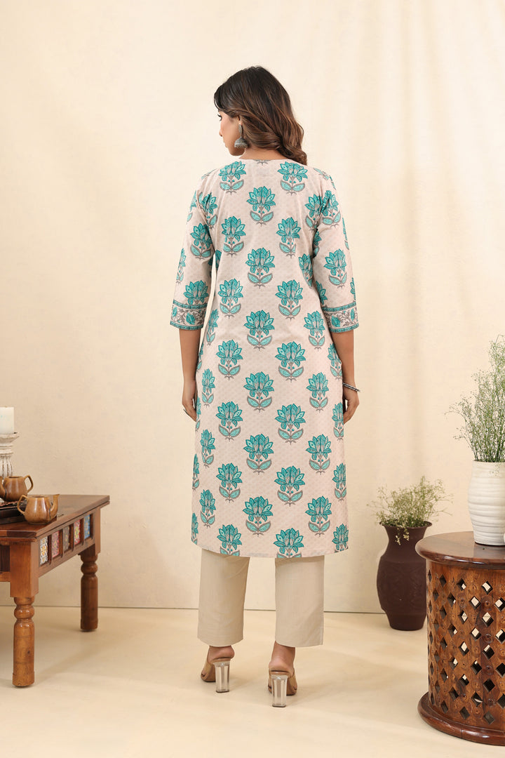 Turquoise Ruhi Kurta