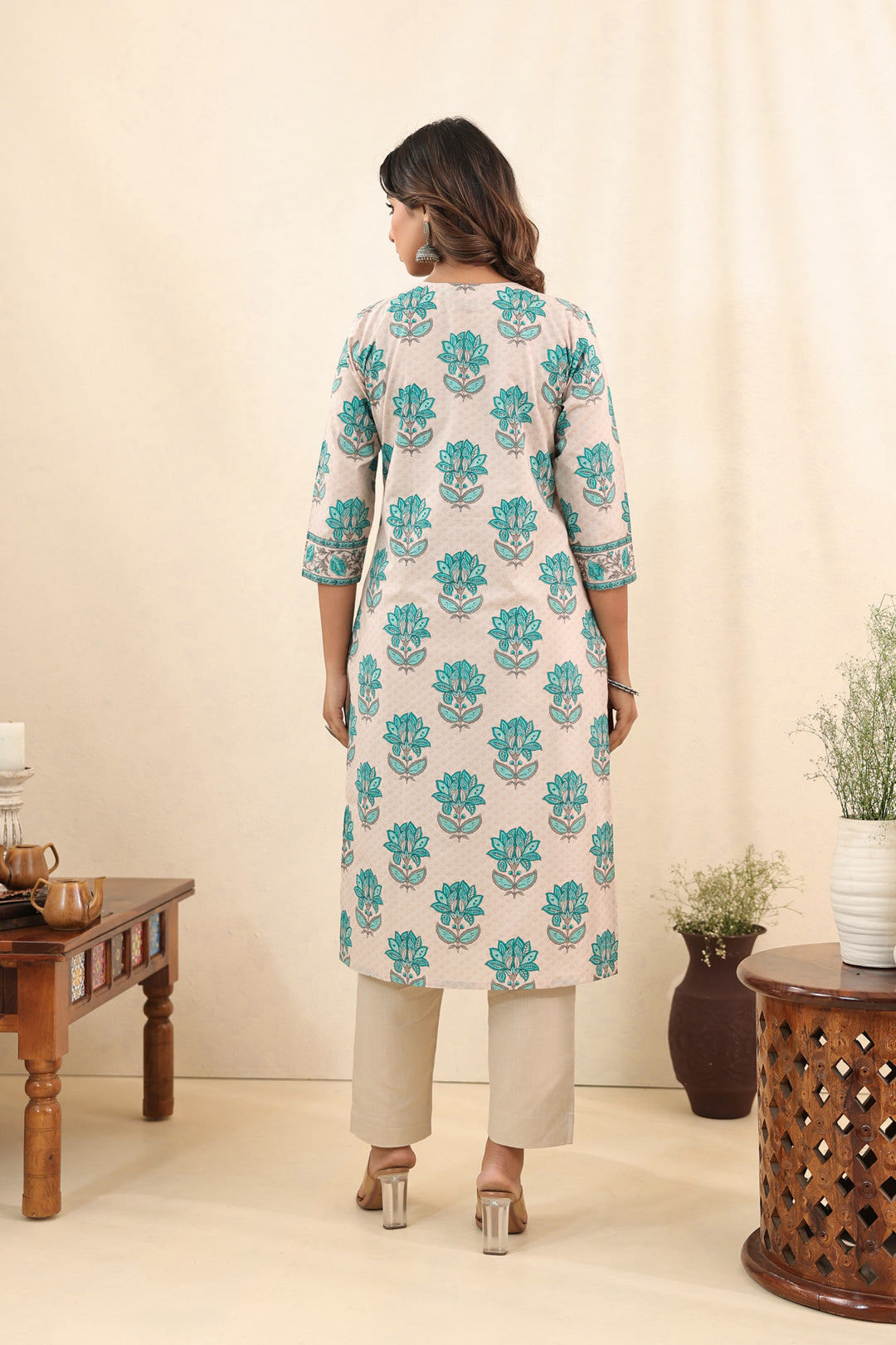 Turquoise Ruhi Kurta Set