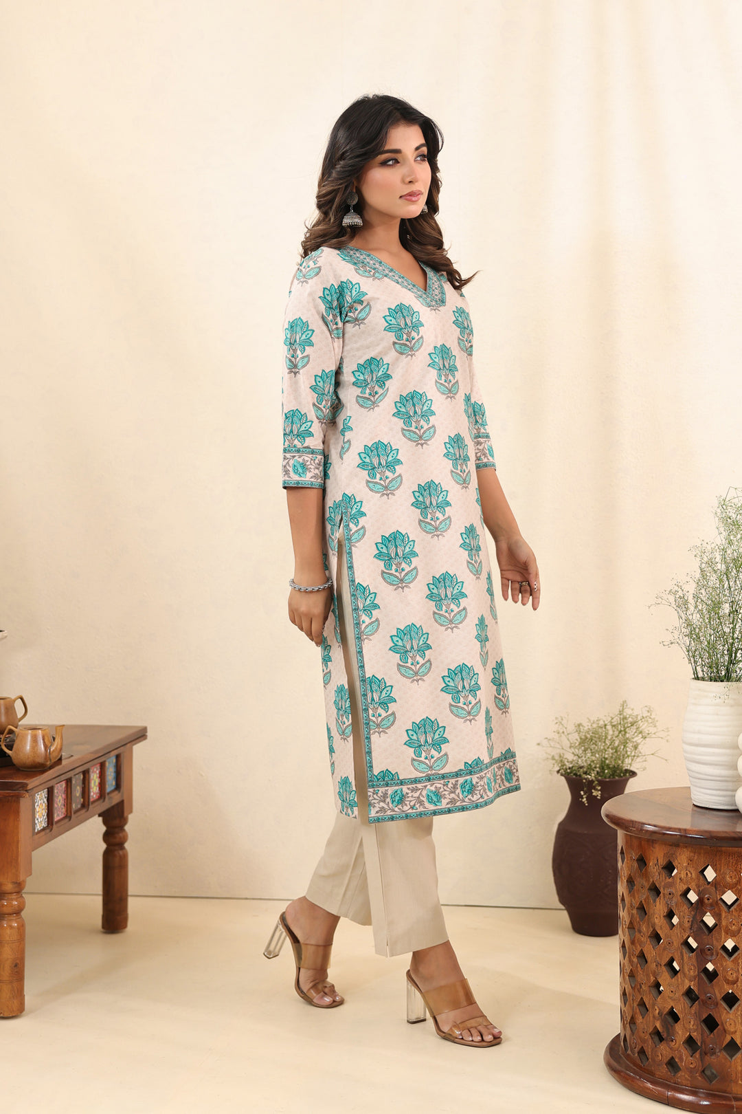 Turquoise Ruhi Kurta