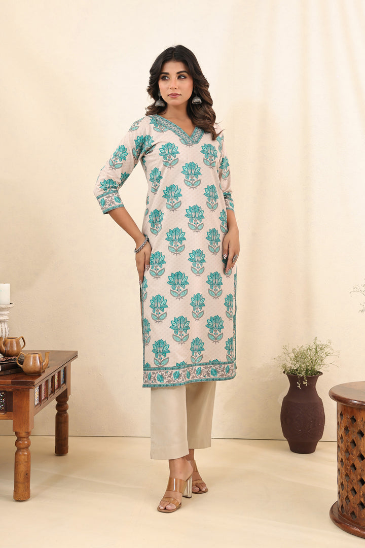 Turquoise Ruhi Kurta Set