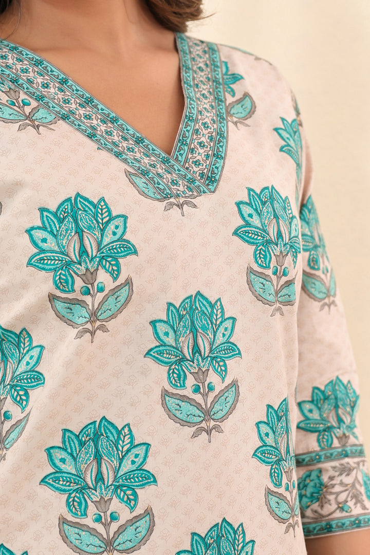 Turquoise Ruhi Kurta Set