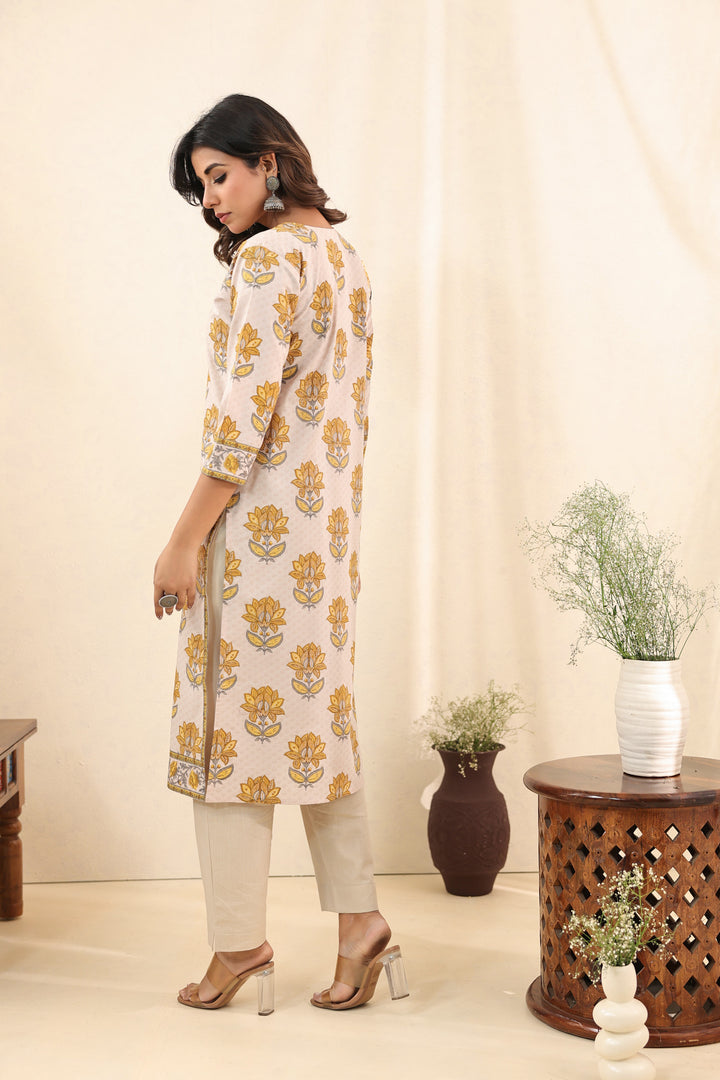 Yellow Ruhi Kurta