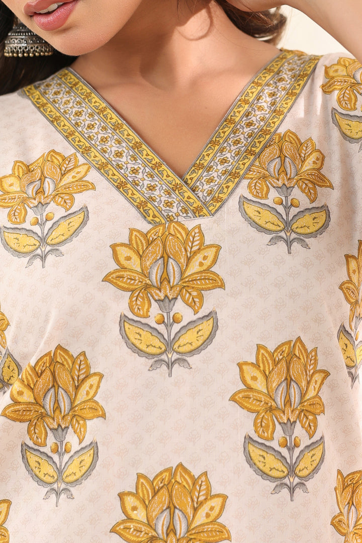 Yellow Ruhi Kurta