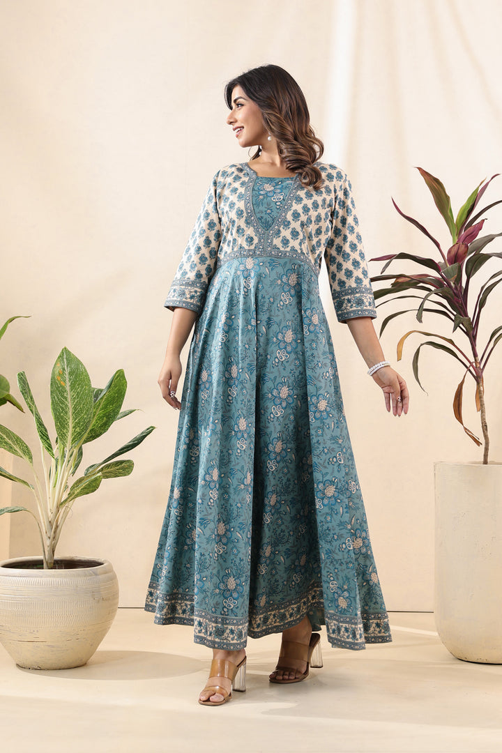 Turquoise Jiya Dress