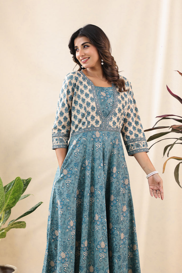 Turquoise Jiya Dress