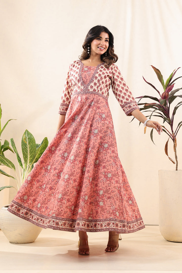 Salmon Jiya Dress