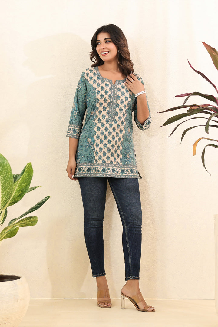 Turquoise Jiya Top