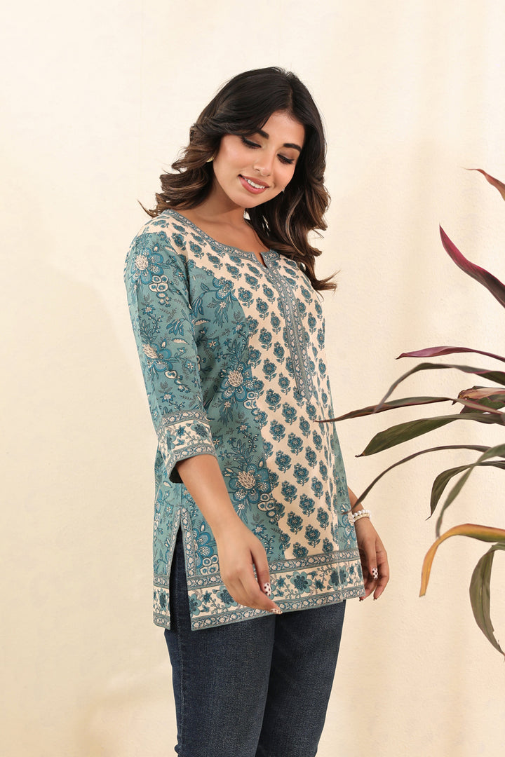Turquoise Jiya Top
