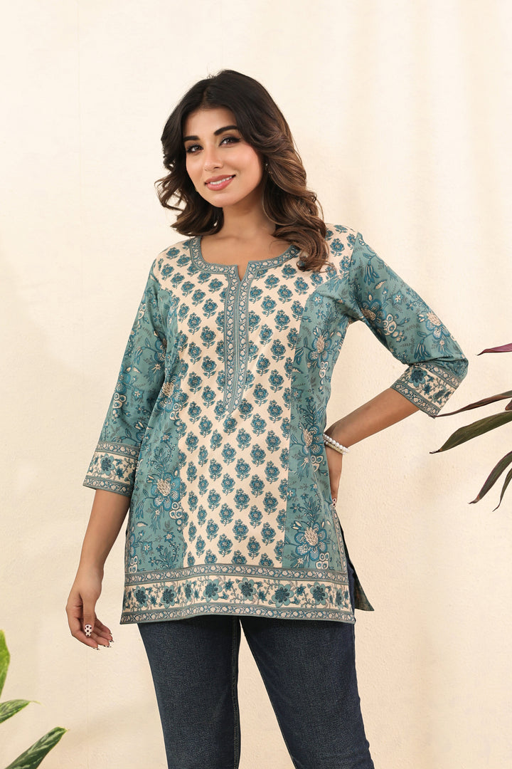 Turquoise Jiya Top