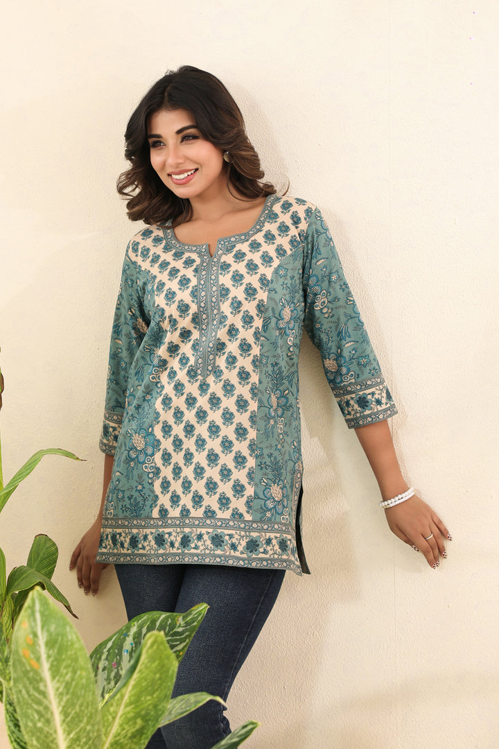 Turquoise Jiya Top