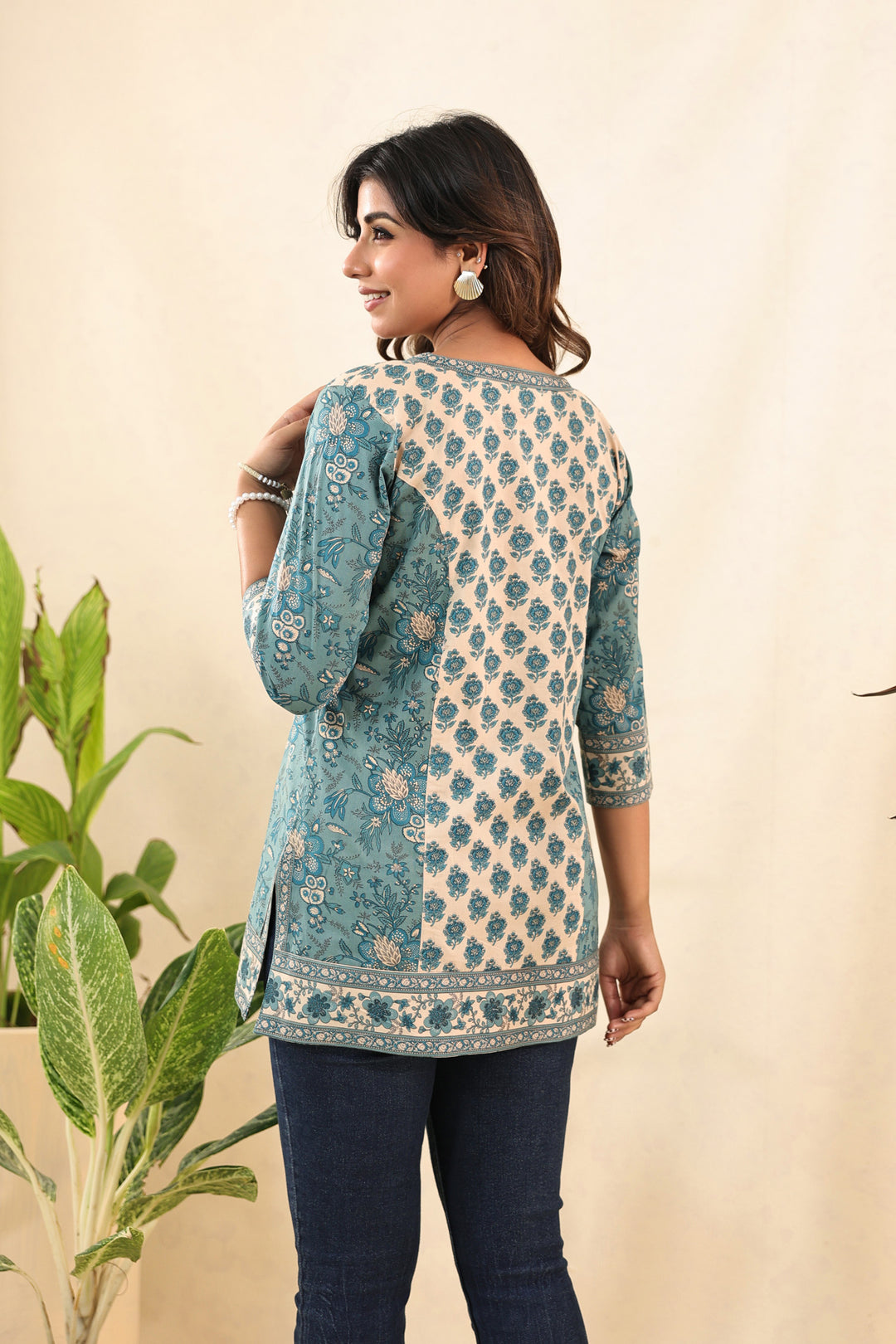 Turquoise Jiya Top