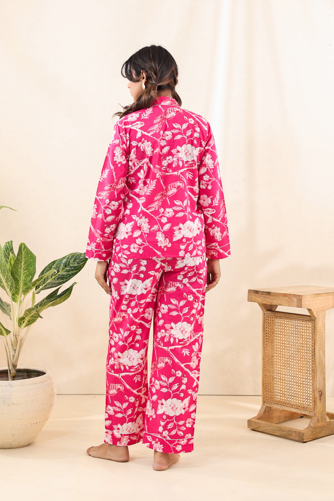 Pink Floral PJ Set