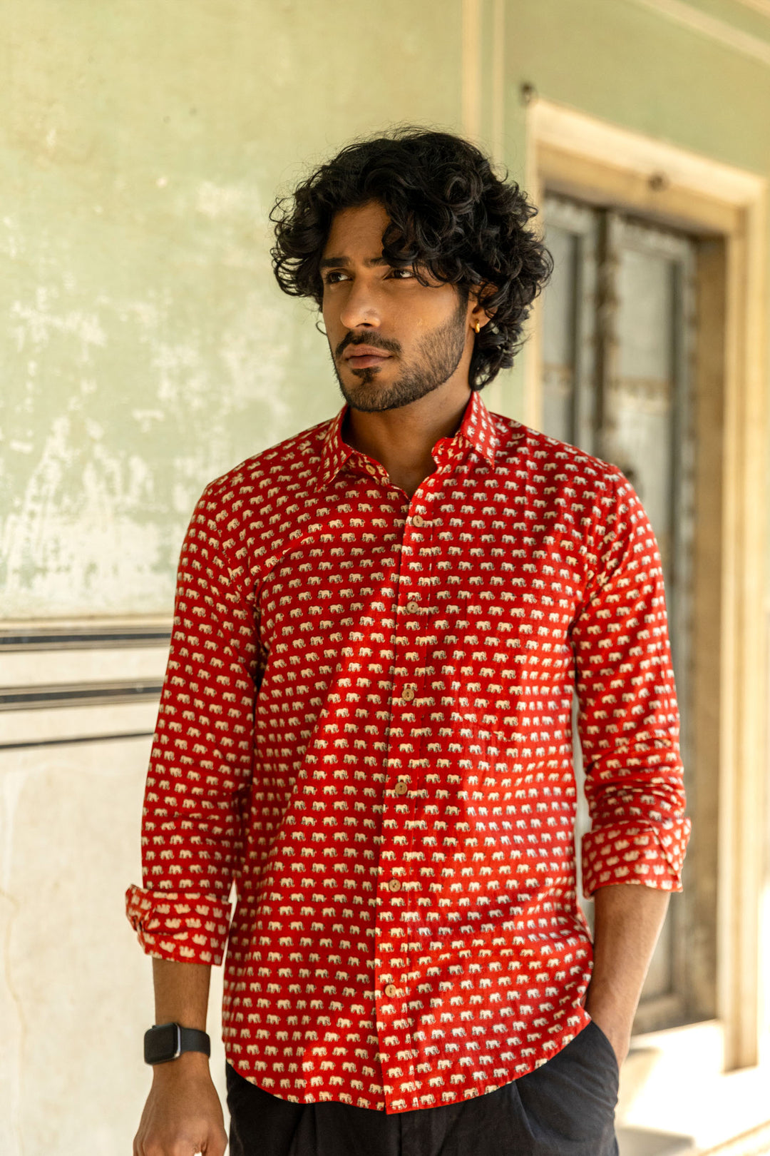 Red Elephant Full Sleeve Shirt